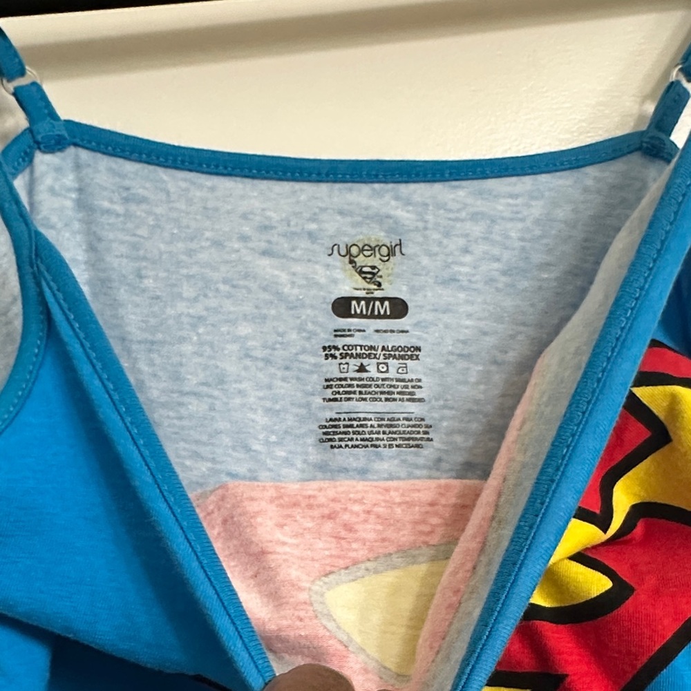 Supergirl Blue Cami Top for Women - Picture 2 of 5